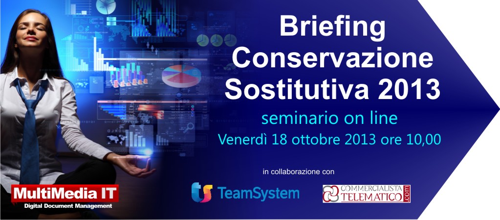 Briefing on line Conservazione sostitutiva 2013